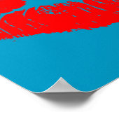 Farbige Lippen Poster (Ecke)