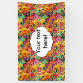 Farbige Lochstruktur Banner (Vertikal)