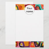 Farbige Lochstruktur Briefpapier (Vorne/Hinten)