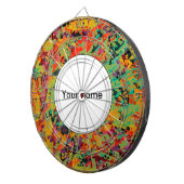 Farbige Lochstruktur Dartscheibe (Vorderseite rechts)