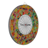 Farbige Lochstruktur Dartscheibe (Vorderseite Links)