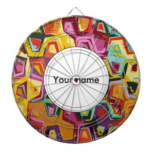 Farbige Lochstruktur Dartscheibe (vorne)