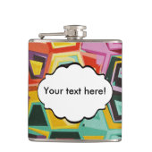 Farbige Lochstruktur Flachmann (Vorderseite)