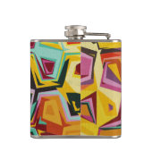 Farbige Lochstruktur Flachmann (Rückseite)