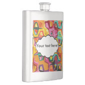 Farbige Lochstruktur Flachmann (Rechts)