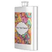 Farbige Lochstruktur Flachmann (Links)