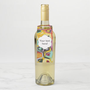 Farbige Lochstruktur Flaschenanhänger