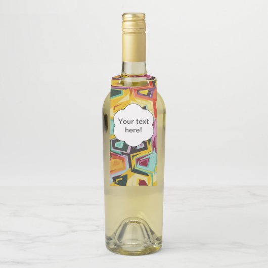 Farbige Lochstruktur Flaschenanhänger (Auf Flasche)