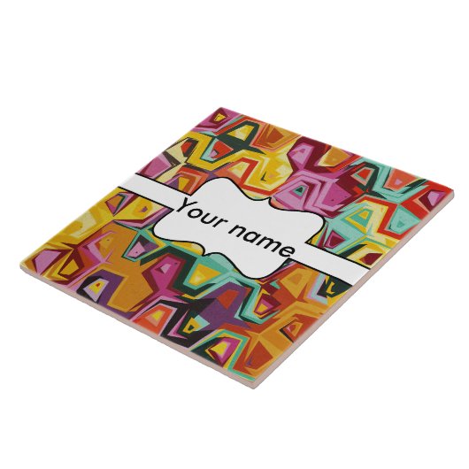 Farbige Lochstruktur Fliese (Seite)