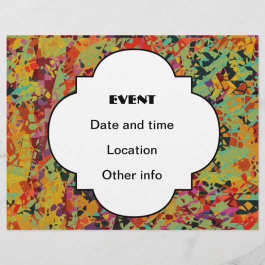 Farbige Lochstruktur Flyer (Vorne)