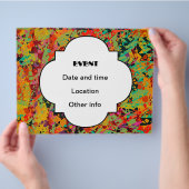 Farbige Lochstruktur Flyer (Hand)