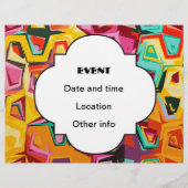 Farbige Lochstruktur Flyer (Vorne)