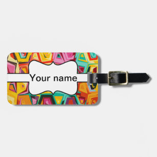 Farbige Lochstruktur Gepäckanhänger