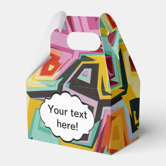 Farbige Lochstruktur Geschenkschachtel (Vorderseite)