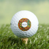 Farbige Lochstruktur Golfball (Insitu T-Shirt)