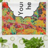 Farbige Lochstruktur Handtuch (Gefaltet)