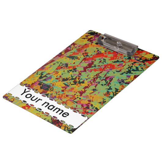 Farbige Lochstruktur Klemmbrett (Schrägansicht)