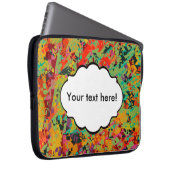 Farbige Lochstruktur Laptopschutzhülle (Vorne Rechts)