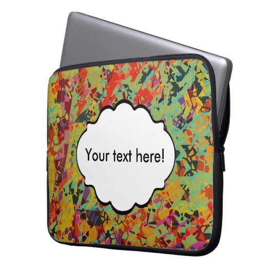 Farbige Lochstruktur Laptopschutzhülle (Vorderseite Links)