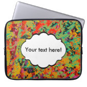 Farbige Lochstruktur Laptopschutzhülle (Vorderseite)