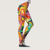 Farbige Lochstruktur Leggings (Rechts)