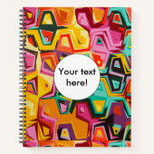 Farbige Lochstruktur Notizblock (Vorderseite)