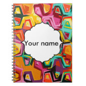 Farbige Lochstruktur Notizblock (Vorderseite)