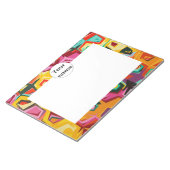 Farbige Lochstruktur Notizblock (angewinkelt)
