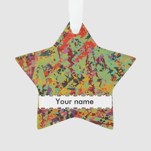 Farbige Lochstruktur Ornament (Vorderseite)