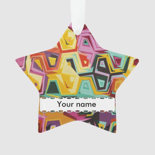 Farbige Lochstruktur Ornament (Vorderseite)