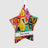 Farbige Lochstruktur Ornament (Vorderseite)