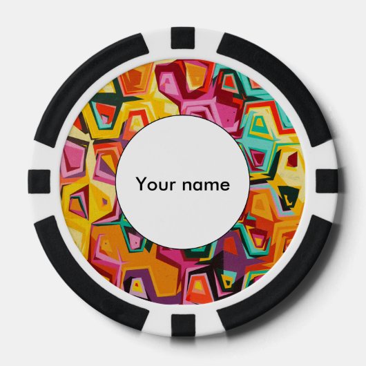 Farbige Lochstruktur Pokerchips (Vorderseite)