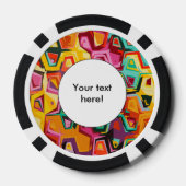 Farbige Lochstruktur Pokerchips (Rückseite)