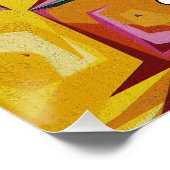 Farbige Lochstruktur Poster (Ecke)