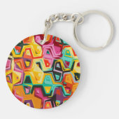 Farbige Lochstruktur Schlüsselanhänger (Rückseite)