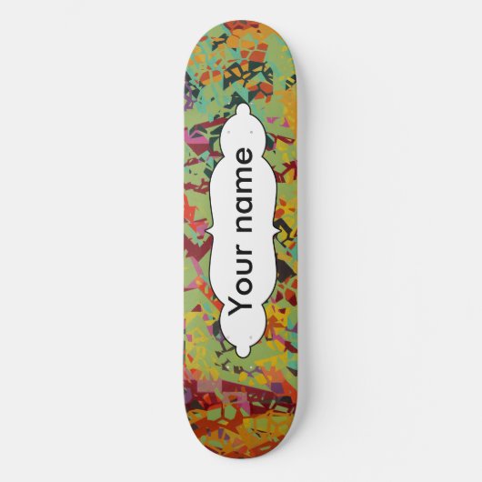 Farbige Lochstruktur Skateboard (Vorderseite)