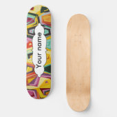 Farbige Lochstruktur Skateboard (Vorderseite)