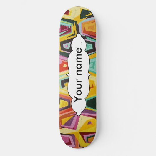 Farbige Lochstruktur Skateboard (Vorderseite)