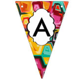 Farbige Lochstruktur Wimpelkette (Dritte Fahne)