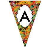 Farbige Lochstruktur Wimpelkette (Dritte Fahne)