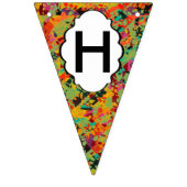 Farbige Lochstruktur Wimpelkette (Zweite Fahne)