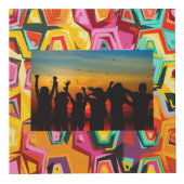 Farbige Lochstruktur Würfel (Vorderseite)