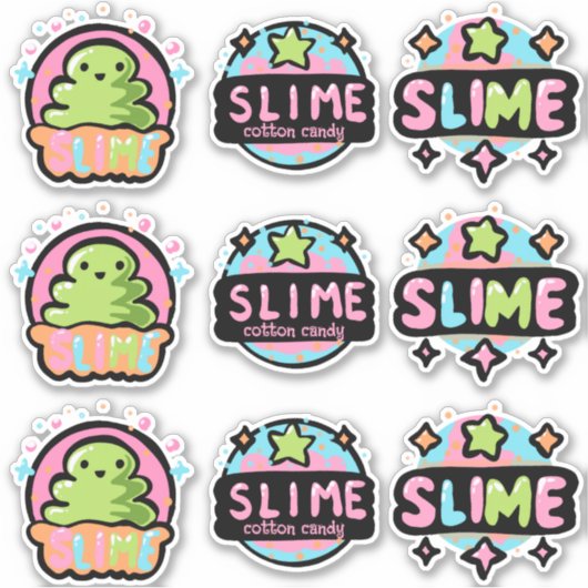 Farbige Logos Aufkleber (Vorderseite)