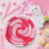 Farbige Lollipop-Paper-Teller Pappteller (Party)