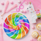 Farbige Lollipop-Paper-Teller Pappteller (Party)