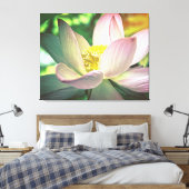 Farbige Lotus-Blume Leinwanddruck (Insitu (Schlafzimmer))