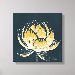 Farbige Lotus-Blume Nr. 1 Leinwanddruck