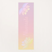 Farbige Lotus-Blume Yogamatte (Vorderseite)