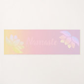 Farbige Lotus-Blume Yogamatte (Vorderseite (Horizontal))