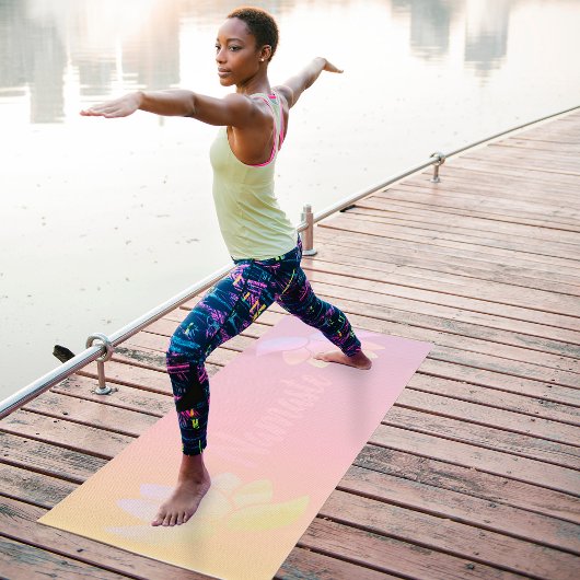 Farbige Lotus-Blume Yogamatte